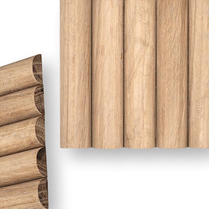 Fluted Tambour Solid Wood Wall Panel Covering - Rustike Home