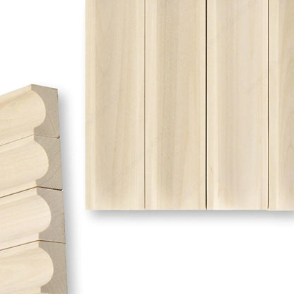 Recessed Tambour Solid Wood Wall Panel | Molding Trim Home Decor - Rustike Home