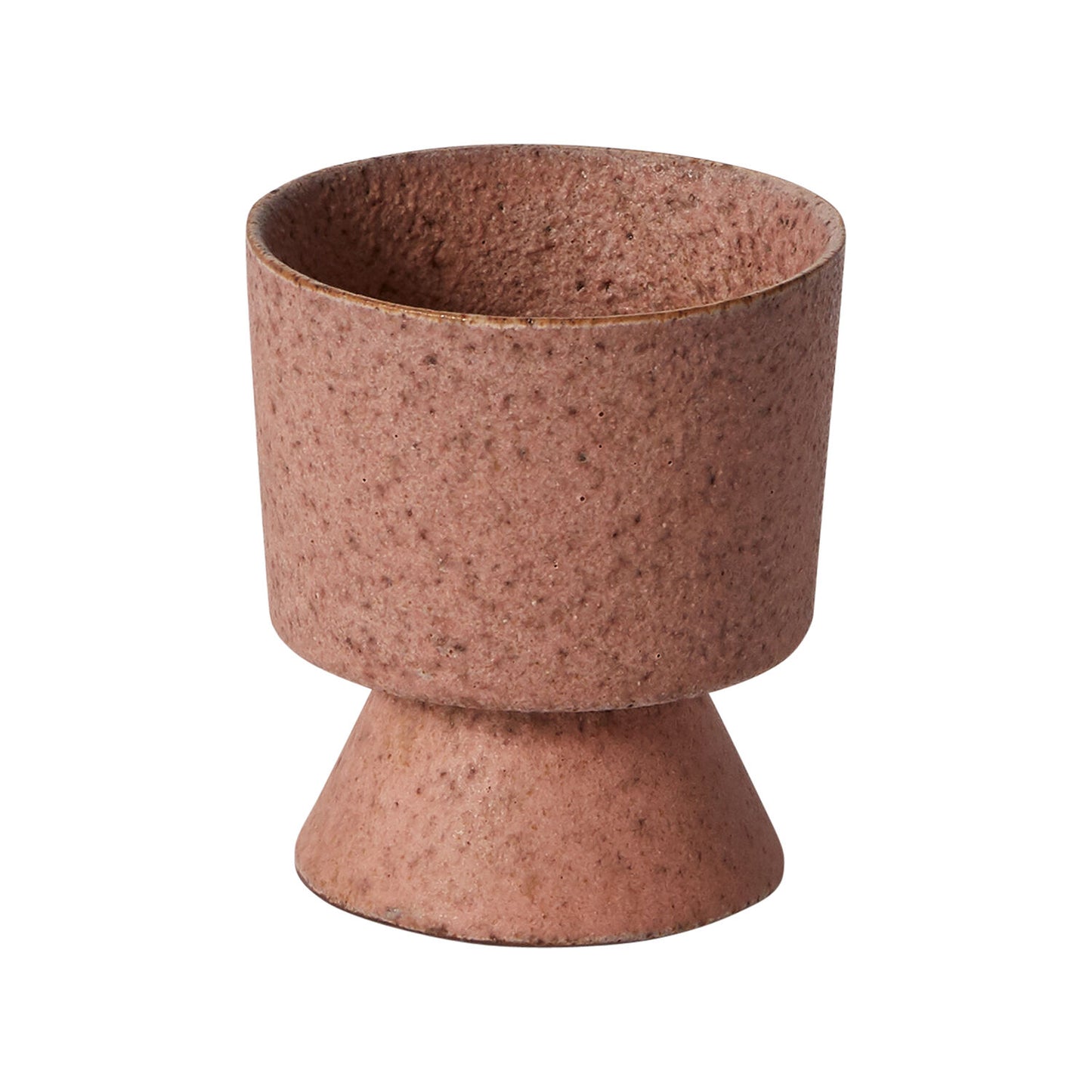 Footed Geometric Compote "Tara" Redish Planter Pot for Plants and Home Decor - Rustike Home