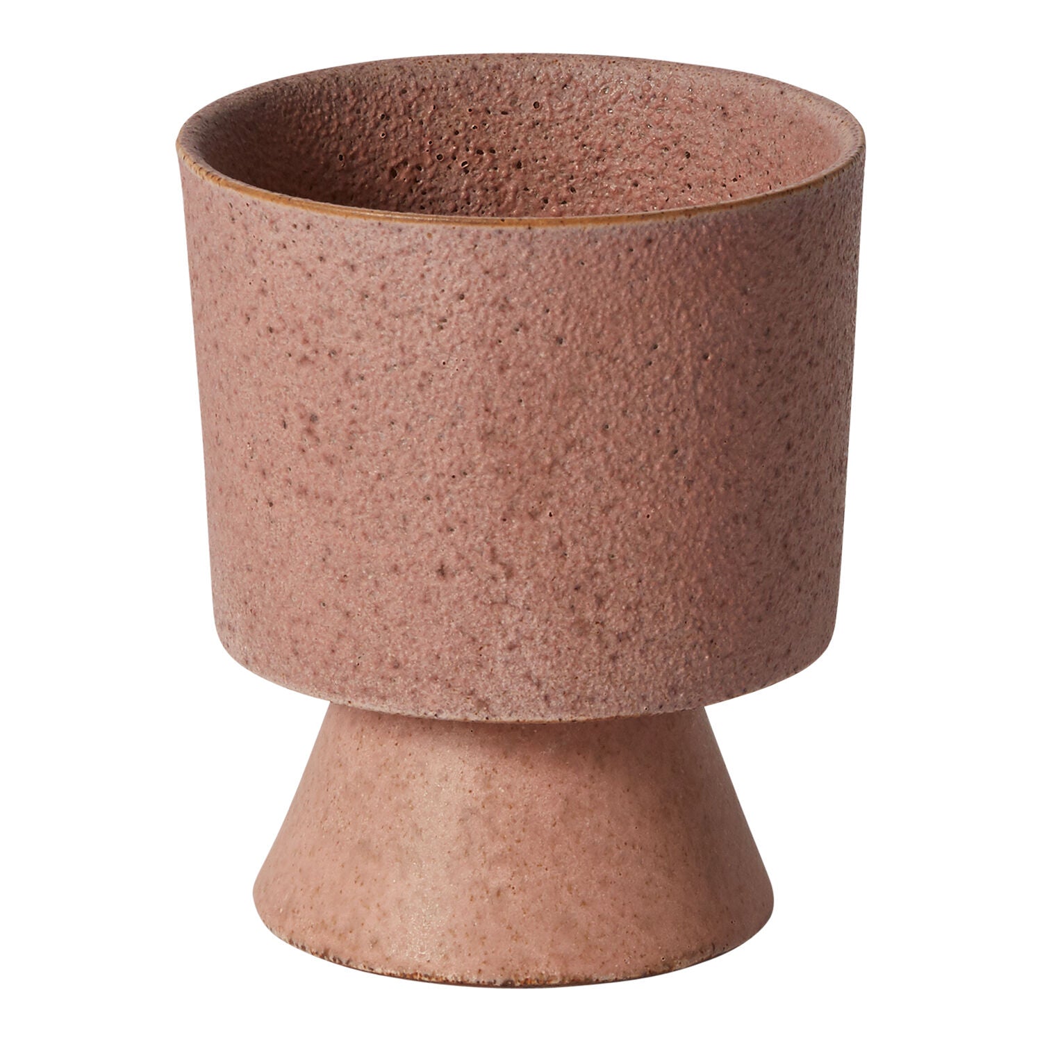 Footed Geometric Compote "Tara" Redish Planter Pot for Plants and Home Decor - Rustike Home