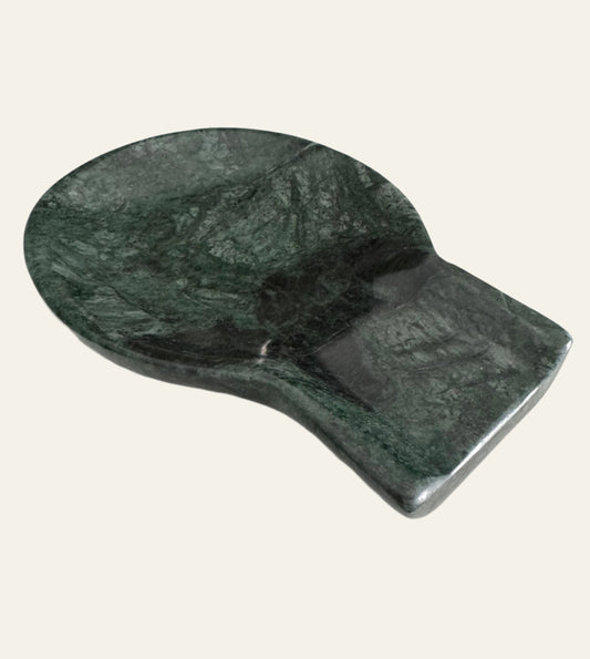 Kitchen Green Marble Spoon Rest | Natural Stone