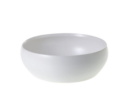 Round Black or White Low Bowl Planter for Plants - Rustike Home