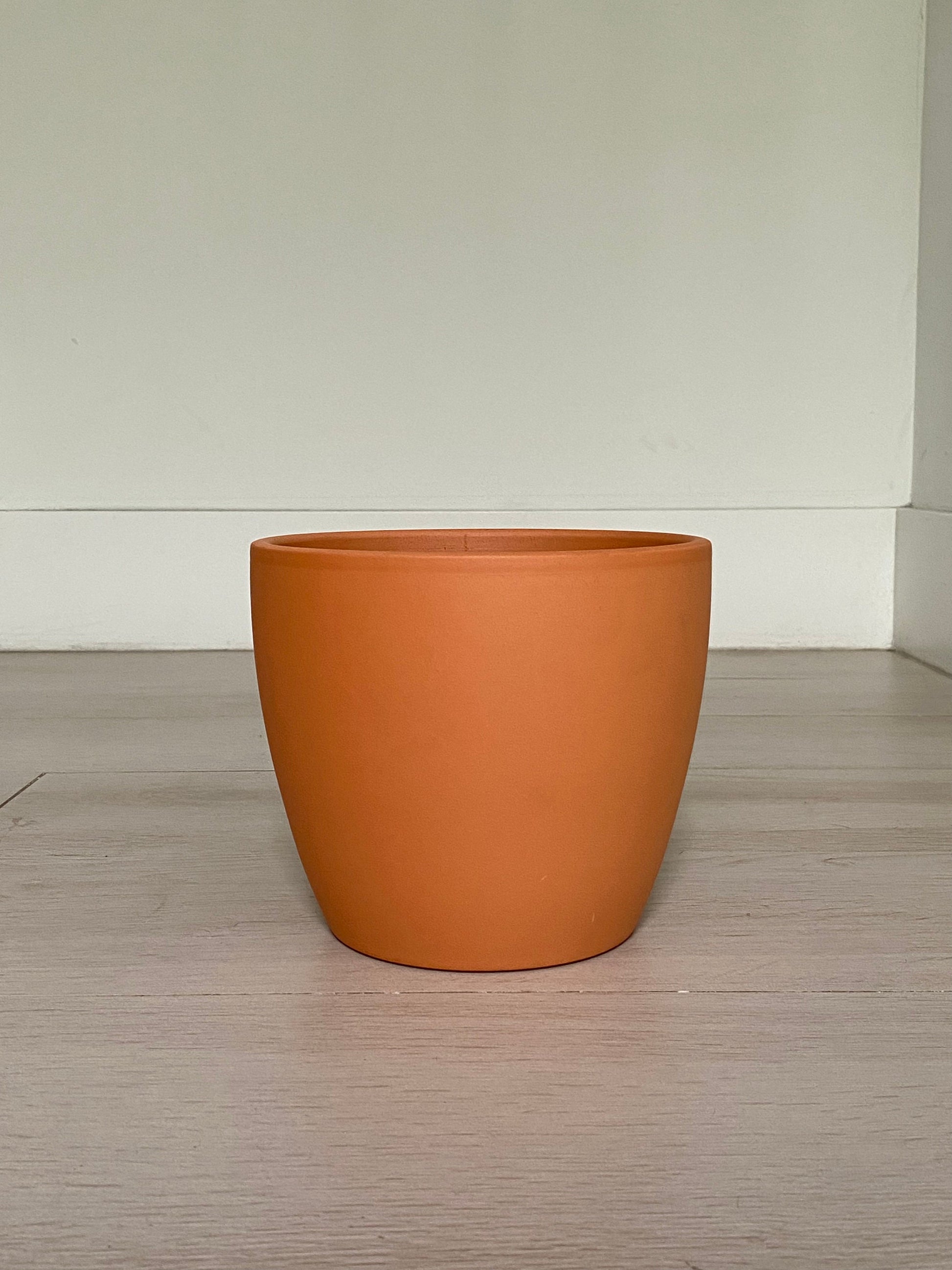 Smooth Terracotta Tulip Planter Pot for Plants and Home Decor - Rustike Home