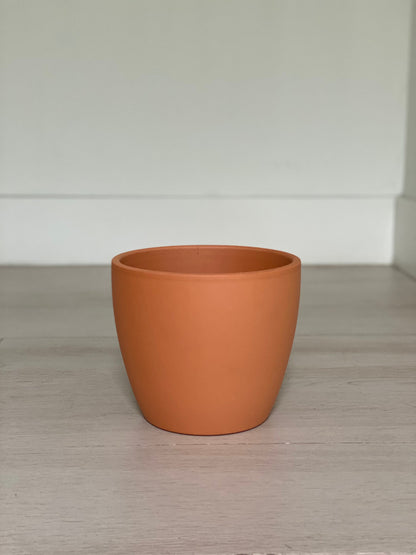 Smooth Terracotta Tulip Planter Pot for Plants and Home Decor - Rustike Home