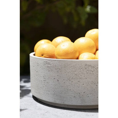 Round 13.8" Rough Grey Bowl Planter Pot for Plants and Home Decor | Style 100 - Rustike Home