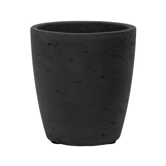 Round Rough Black Planter Pot for Plants and Home Decor | Style 103 - Rustike Home