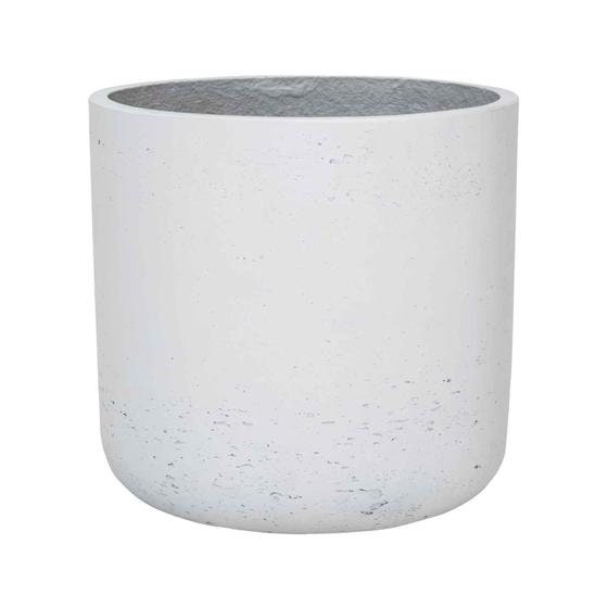 Round Rough White Planter Pot for Plants and Home Decor | Style 104 - Rustike Home