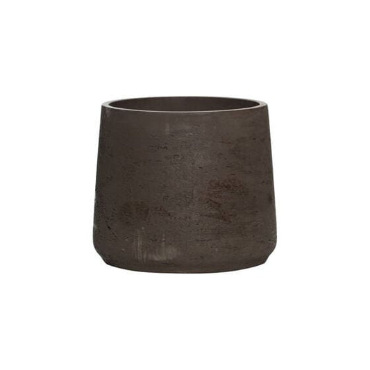 Round Rough Brown Planter Pot for Plants and Home Decor | Style 105 - Rustike Home