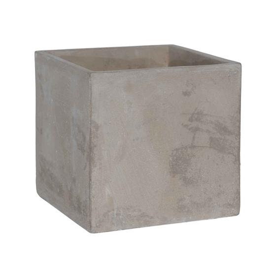 Square Cube Rough Grey Box Planter Pot for Plants and Home Decor | Style 107 - Rustike Home