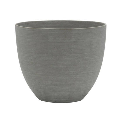 Round Rough Grey 8.27" Planter Pot for Plants and Home Decor | Style 114 - Rustike Home