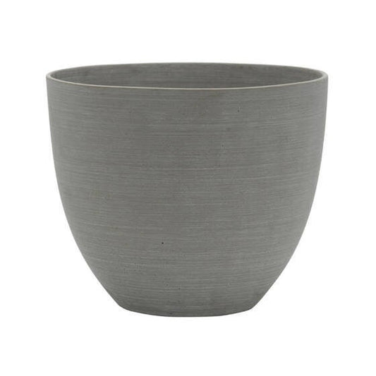 Round Rough Grey 8.27" Planter Pot for Plants and Home Decor | Style 114 - Rustike Home