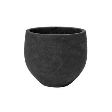 Round Orb Black Rough Planter 5.91" H Pot for Plants and Home Decor | Style 121 - Rustike Home