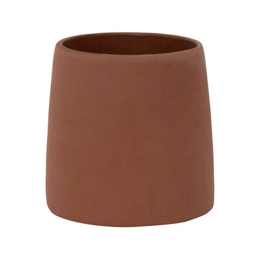 Round 4.33"H Reddish Brown Terracota Planter Pot for Plants and Home Decor | Style 111 - Rustike Home