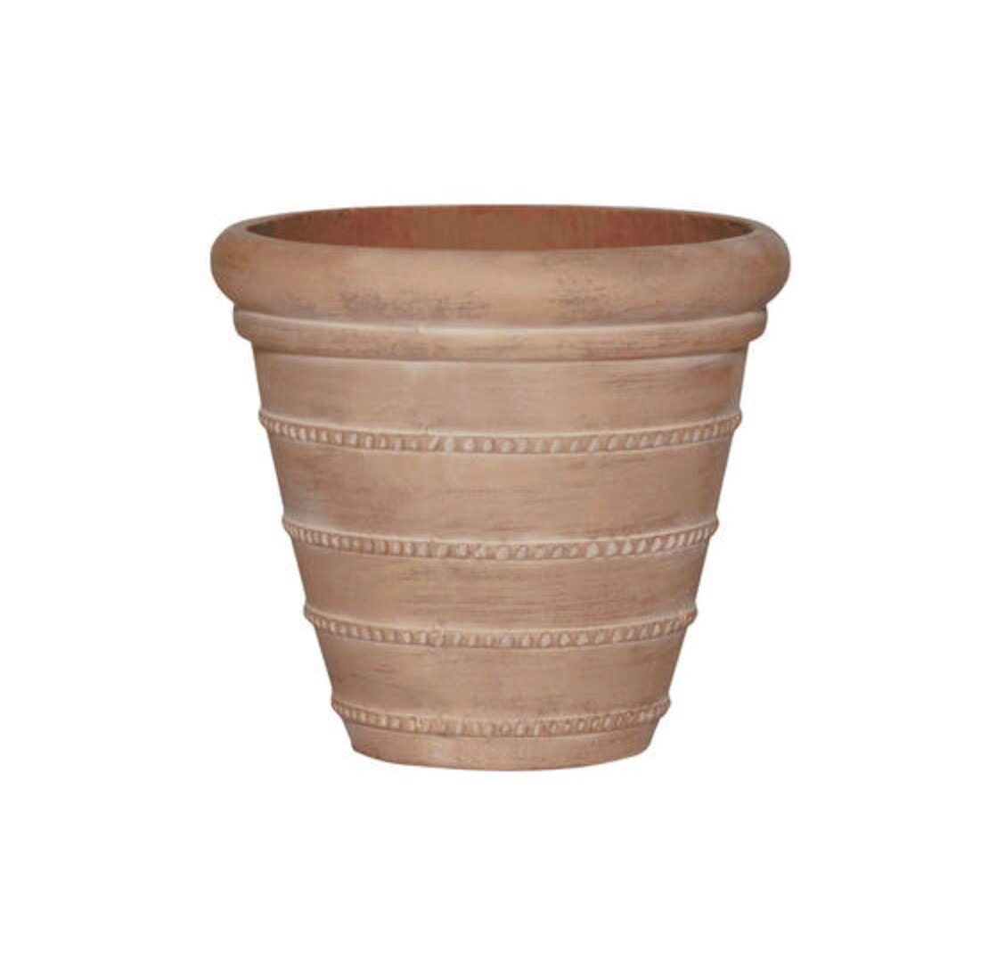 Round Washed Orange 10.24" Planter Pot for Plants and Home Decor | Style 139 - Rustike Home