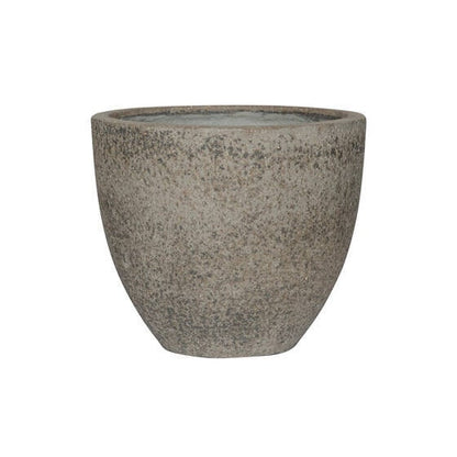 Round Rough 11.42" Height Grey Planter Pot for Plants and Home Decor | Style 203 - Rustike Home