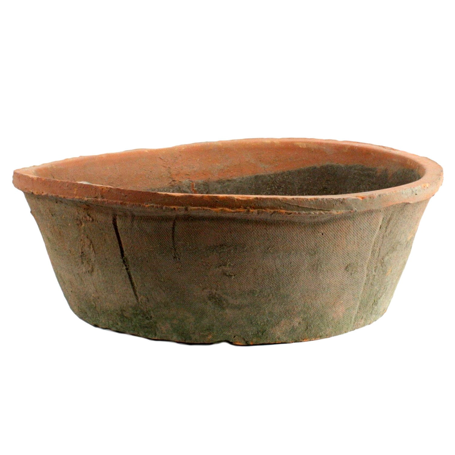 Round Rough Antique "Sicily" Distressed Vintage Planter Pot for Home Decor | Style 154 - Rustike Home