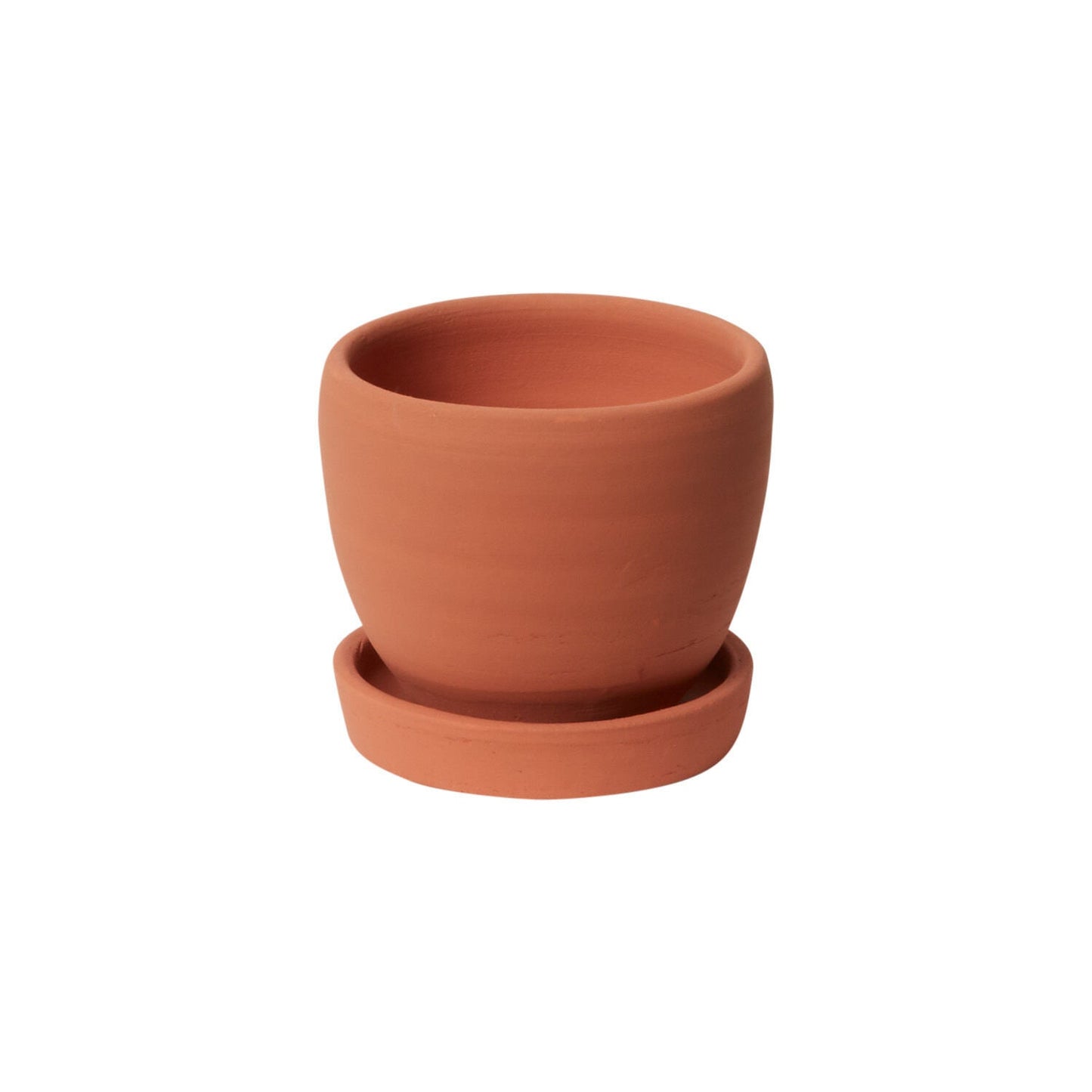 Round Terracotta "Ava" Orange Bowl Planter Pot for Plants and Home Decor - Rustike Home