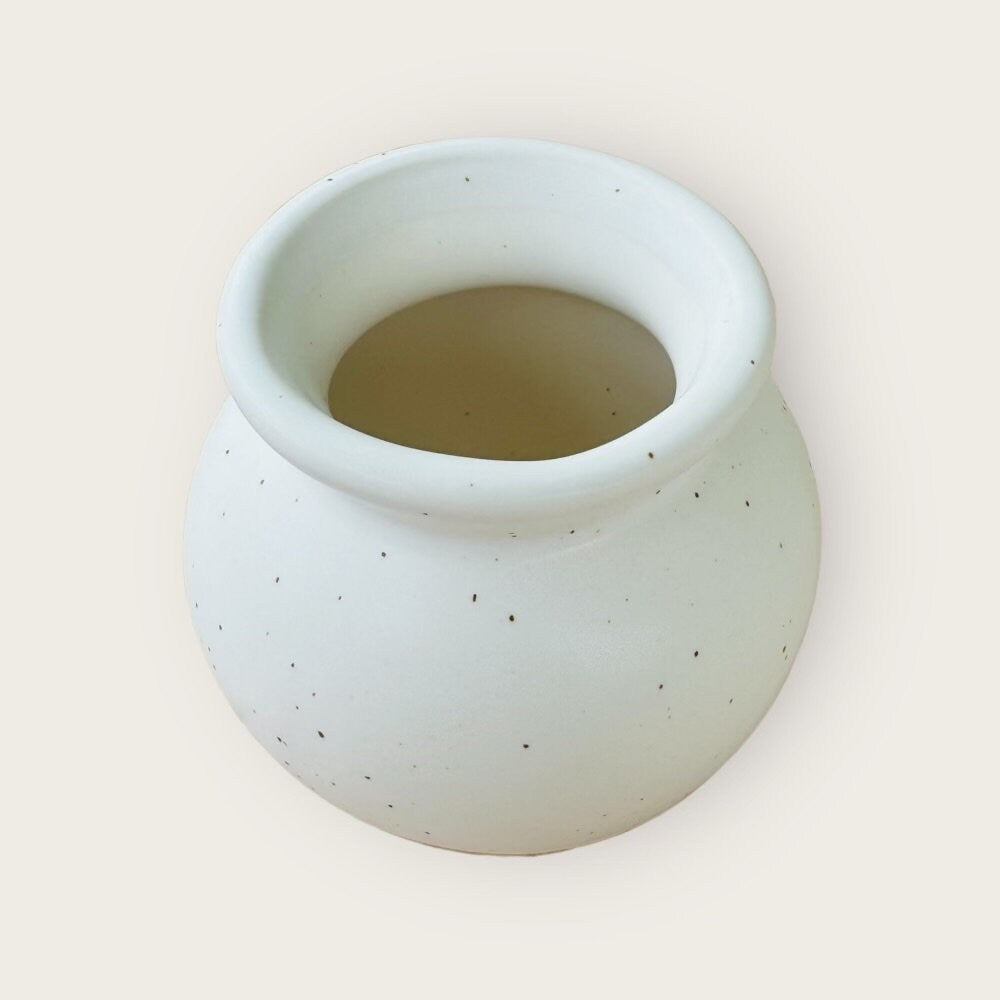 Speckled Two-Tone Vase Pot for Home Decor - Rustike Home