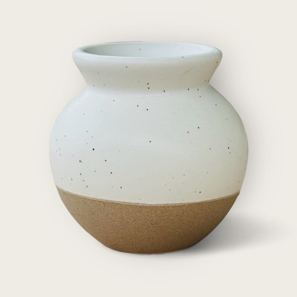 Speckled Two-Tone Vase Pot for Home Decor - Rustike Home