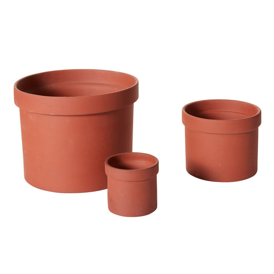 Brown Terracotta "Sunshine" Planter Pot for Plants and Home Decor - Rustike Home