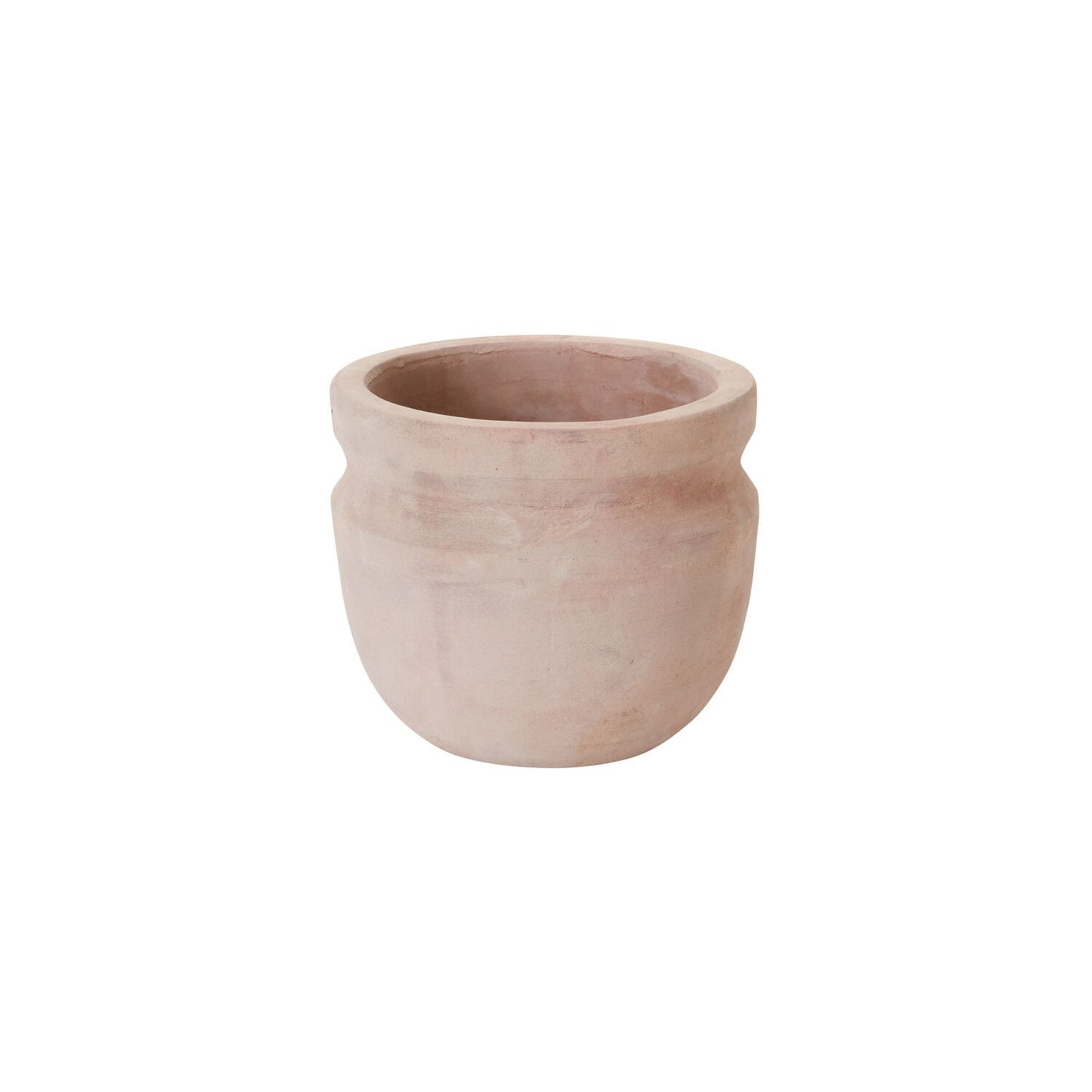 Round Terracotta "Solange" Washed Orange Bowl Planter Pot for Plants and Home Decor - Rustike Home