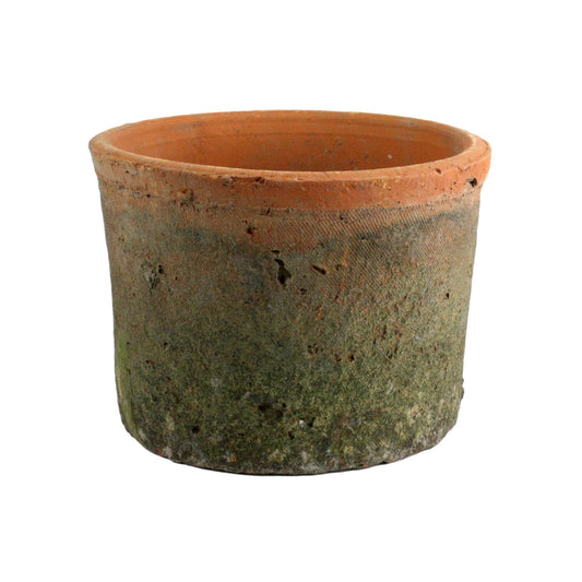 Round Rough Antique "Barrel" Distressed Vintage Planter Pot for Home Decor - Rustike Home