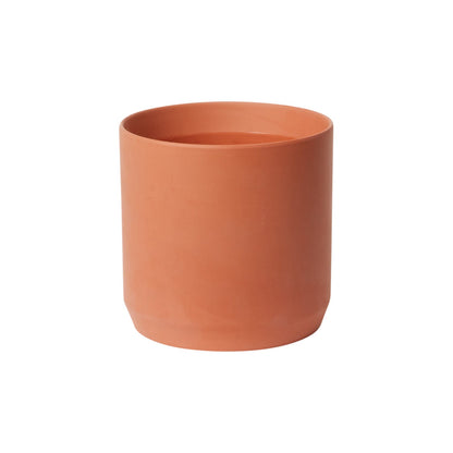 Round Terracotta "Empire" Orange Planter Pot for Plants and Home Decor - Rustike Home