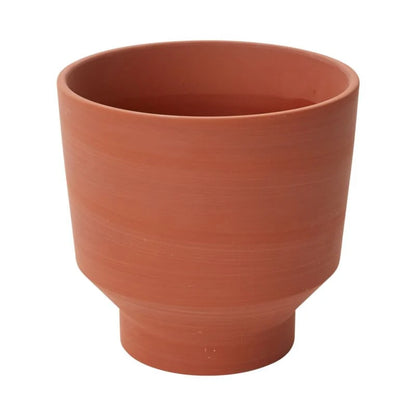 Round Terracotta "Serena" Orange Bowl Pot - Rustike Home